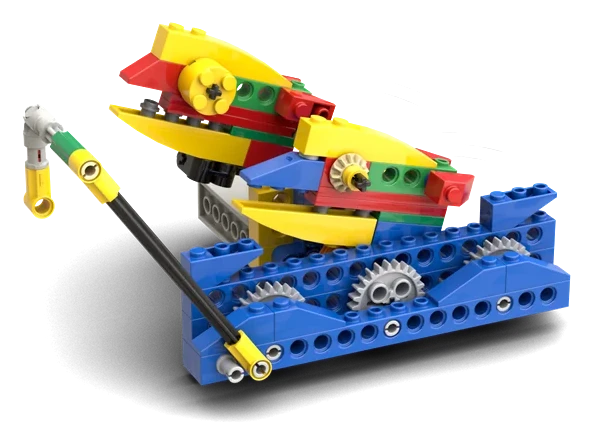 Brick-built dolphin mechanism