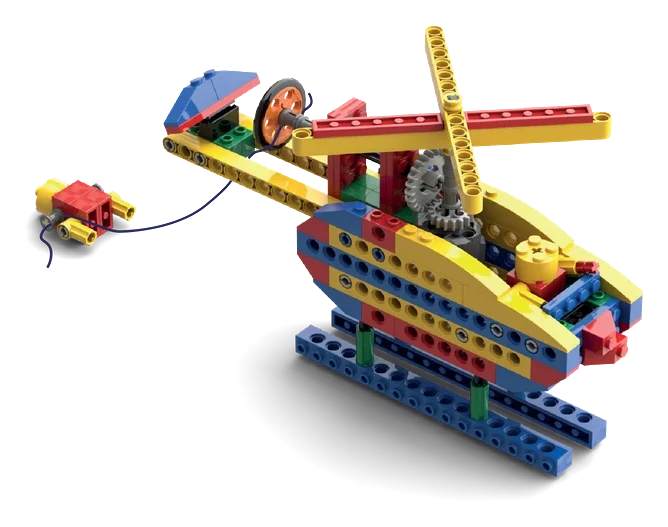 Brick-built rescue helicopter