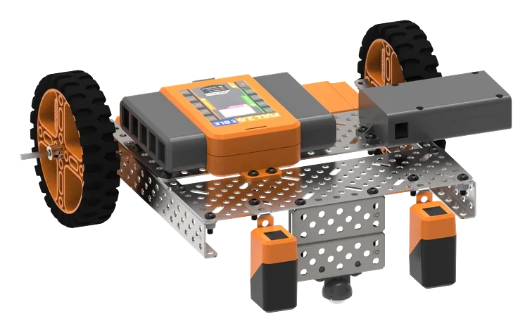 Line-following robot with two infrared sensors
